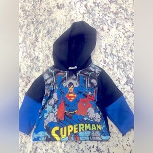 Superman hoodie size 18 month perfect for layering.
